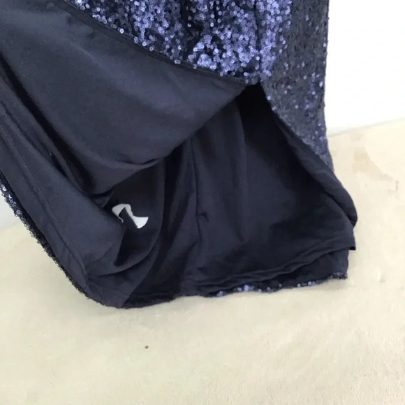 DO+BE Women’s All Sequined Party Special Occasion Bodycon Dress Dark Blue Size M - Picture 6 of 8